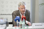 Pressekonferenz zum Thema Hochwasserschutz mit Bgm. Michael Viertler (Deutschfeistritz) im Medienzentrum Steiermark.